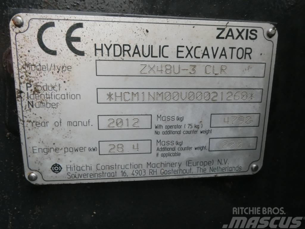 Hitachi ZX 48 U-3 Minigraafmachines < 7t