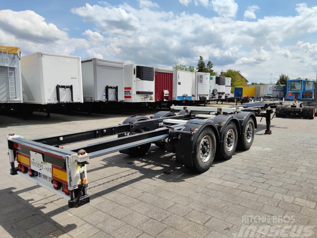 Renders HAS FCC - Multi - 3 Axle BPW - DiscBrakes - LiftAx Containerchassis