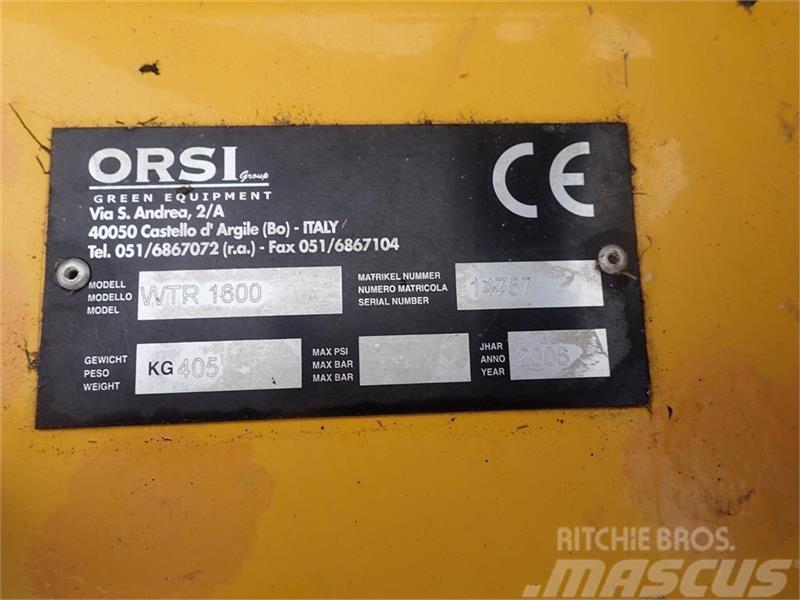 Orsi HSS-WTR 1600 m/hyrdro sideforskydning Front-bag Maaiers