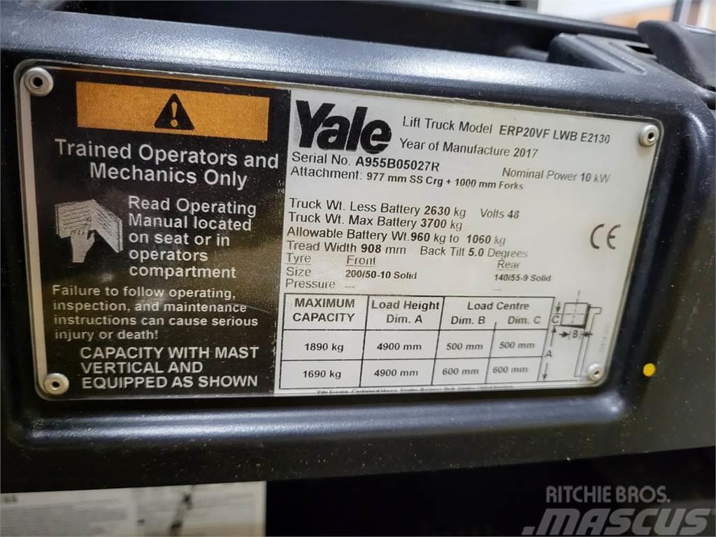 Yale ERP20VF 2017 Elektrische heftrucks