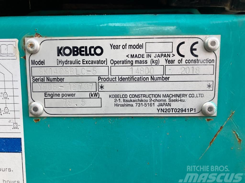 Kobelco SK140SRLC-7 Rupsgraafmachines