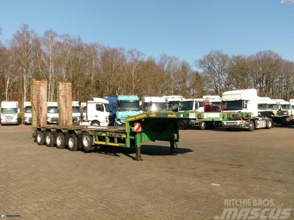 Goldhofer 5-axle semi-lowbed trailer 80 t ext. Diepladers