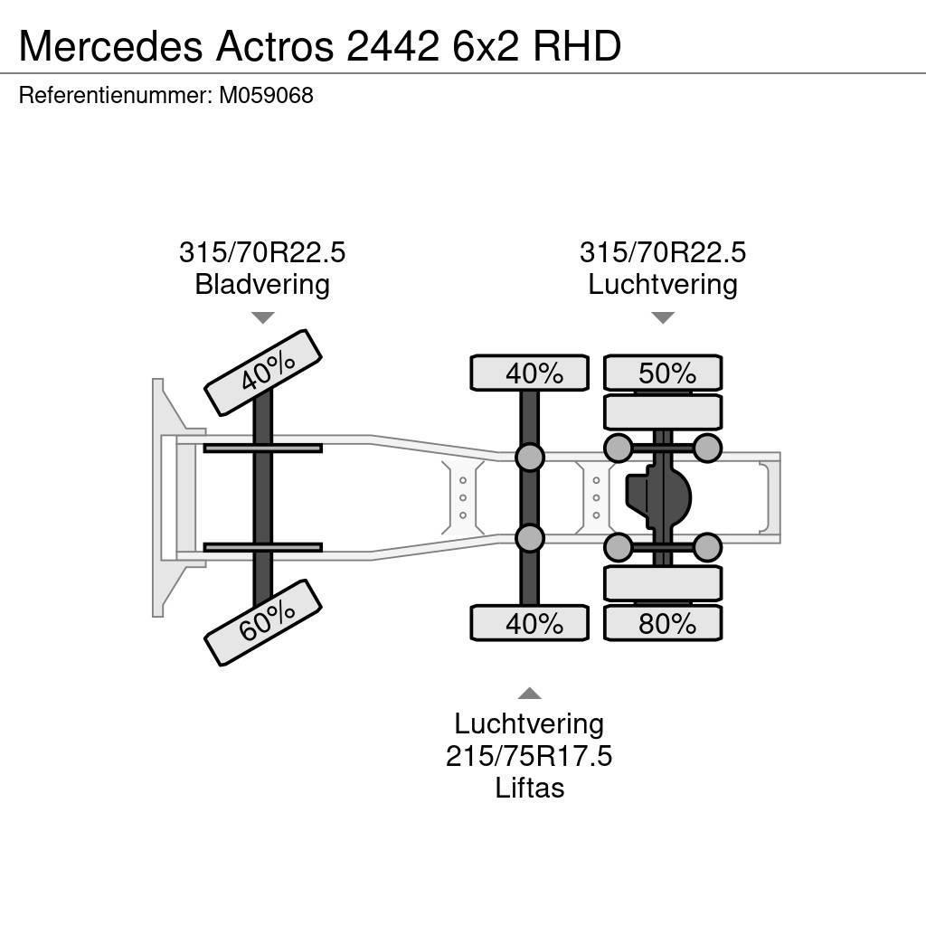 Mercedes-Benz Actros 2442 6x2 RHD Trekkers