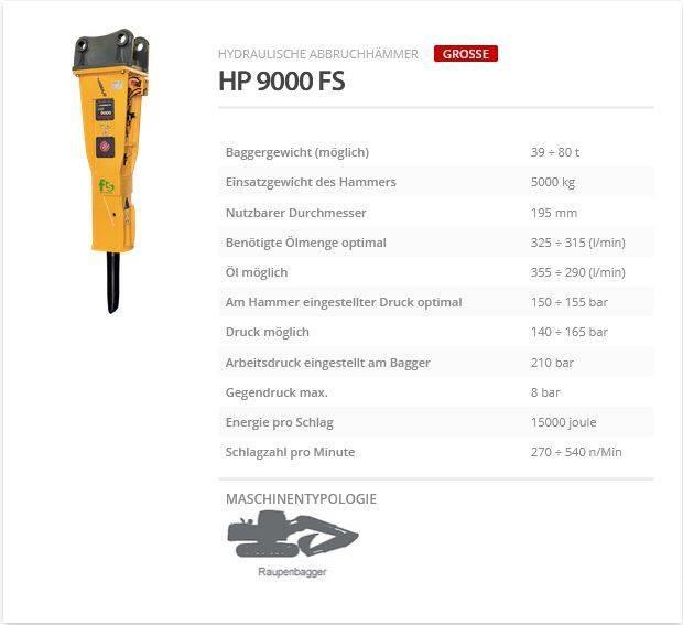 Indeco HP 9000 FS Hamers en brekers