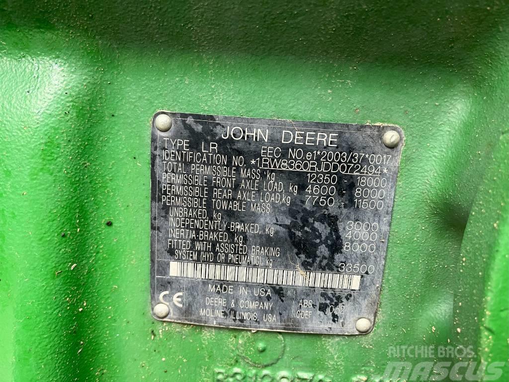 John Deere 8360 R Tractoren