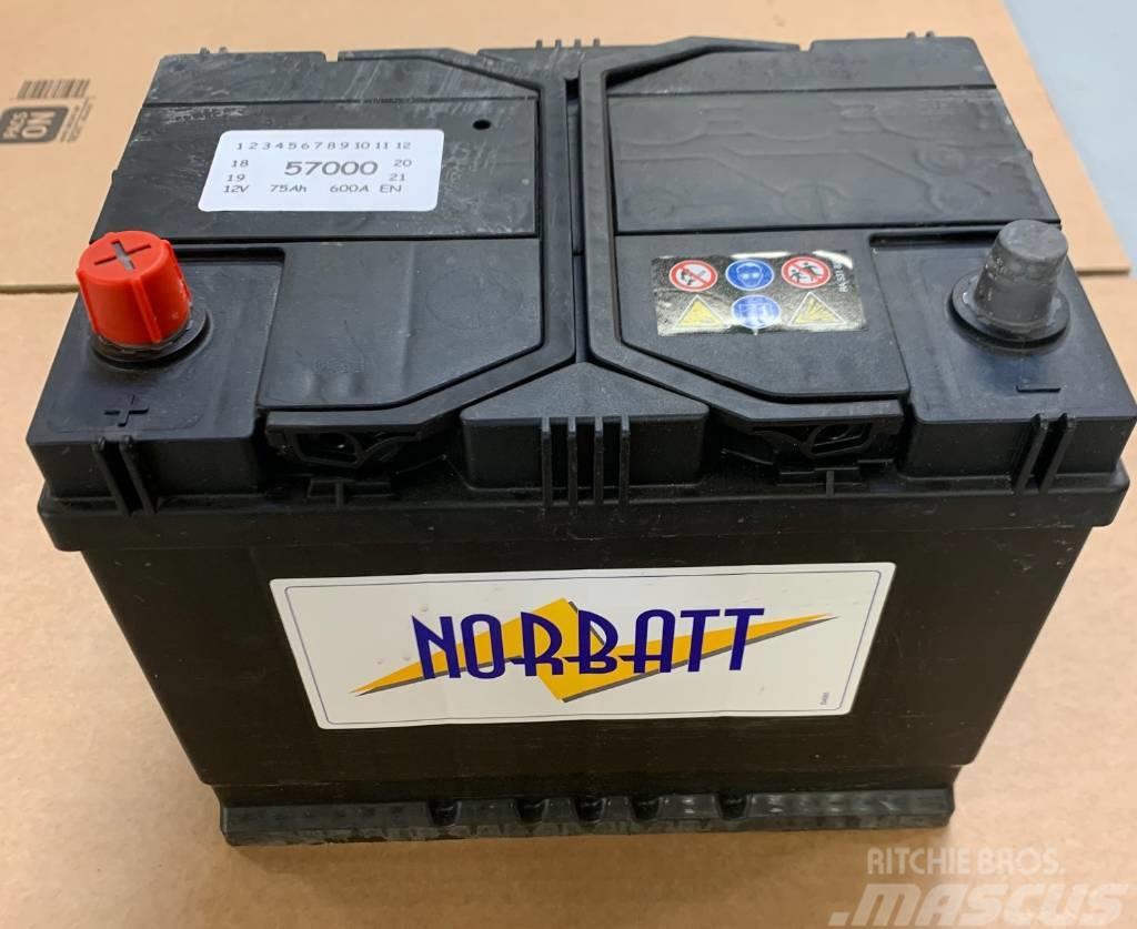  Norbatt Batteri 12V/75AH med BI Klack - 30-N57000 Radiatoren