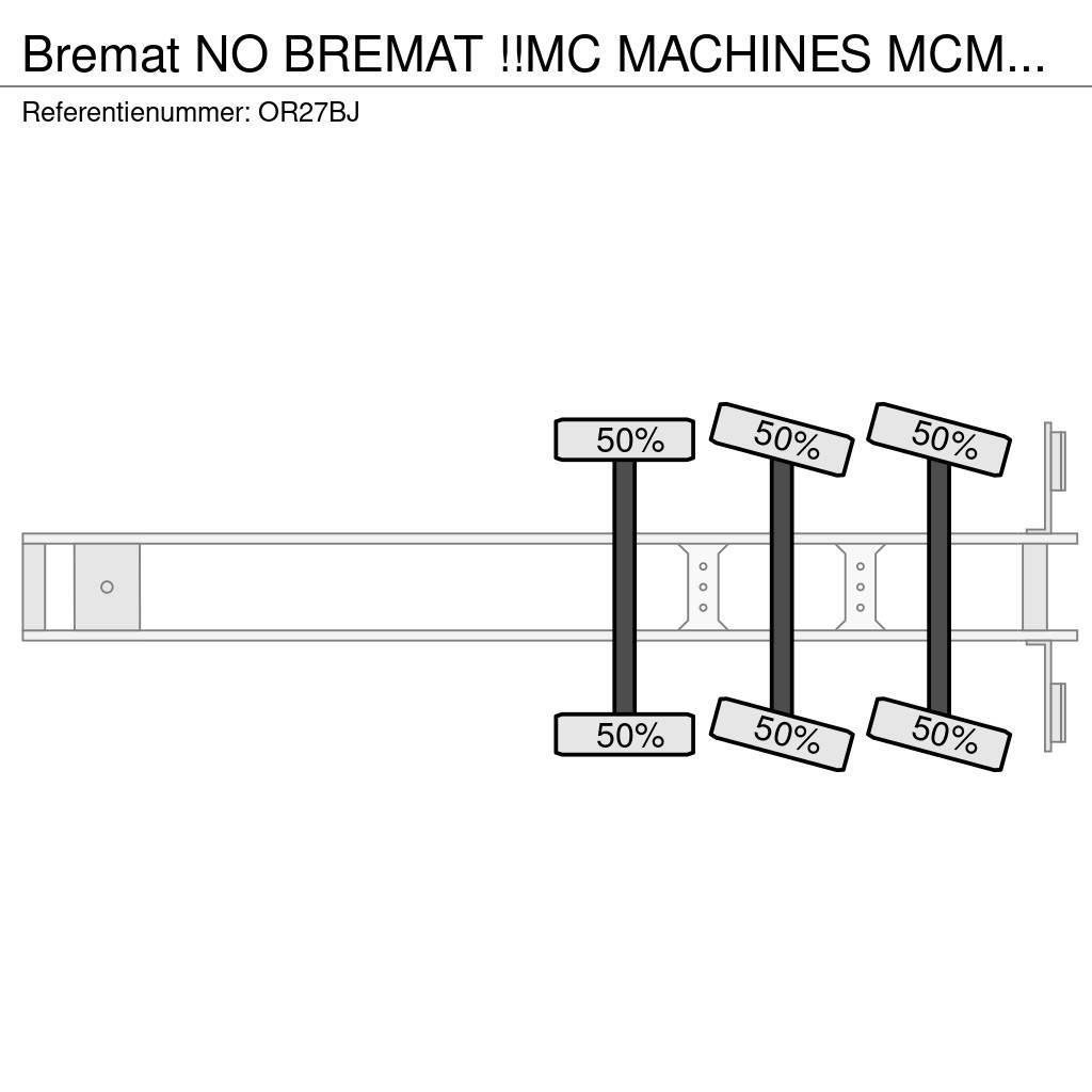  Bremat NO BREMAT !!MC MACHINES MCM-339-ST-S2!!CEME Overige opleggers