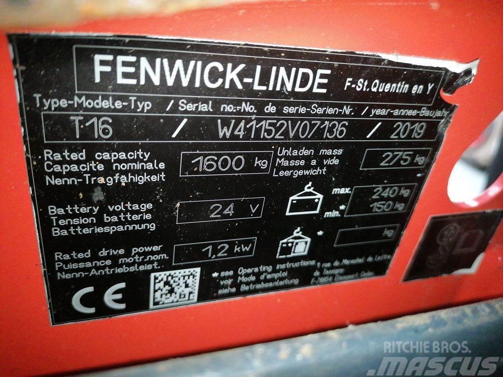 Linde T16 Electro-pallettrucks