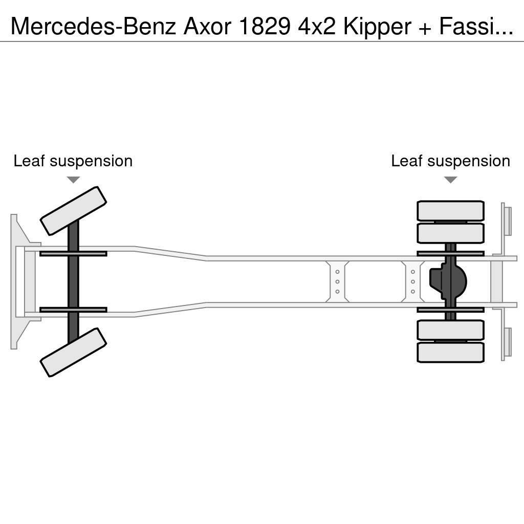 Mercedes-Benz Axor 1829 4x2 Kipper + Fassi F110 Accident (Only 1 Kipper