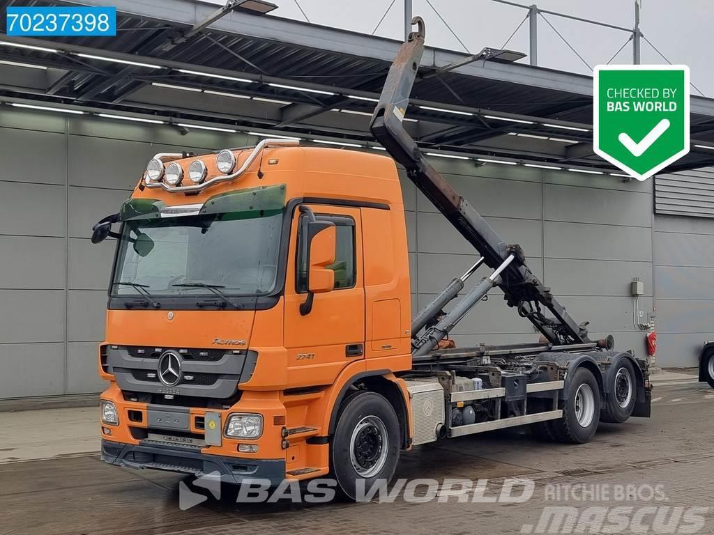 Mercedes-Benz Actros 2741 6X2 20 Tonnes Hydraulik Liftachse Euro Vrachtwagen met containersysteem