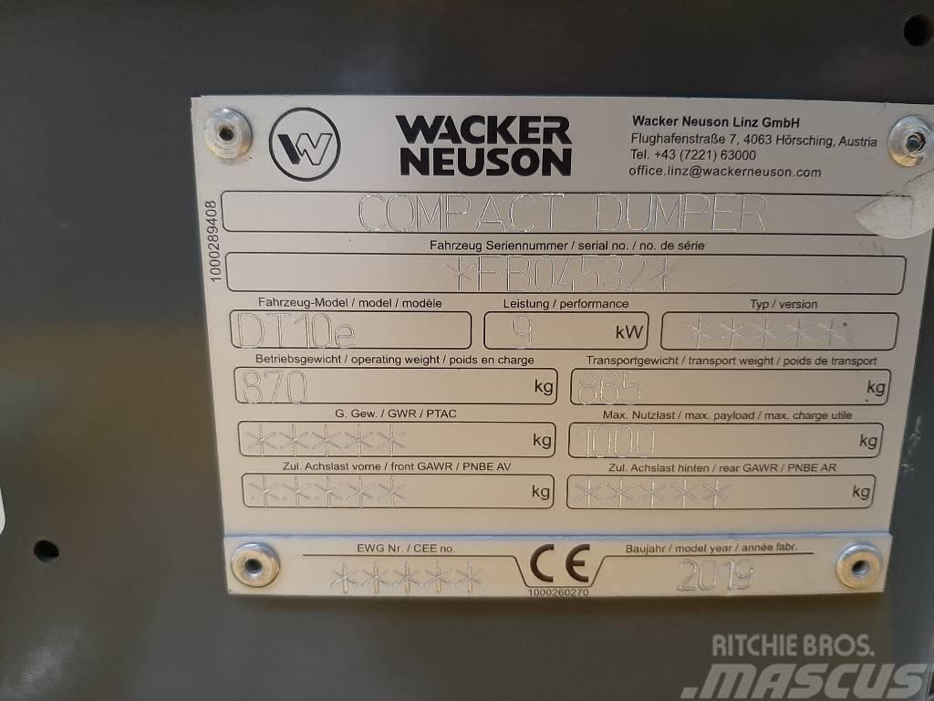 Wacker Neuson DT10e Rupsdumpers
