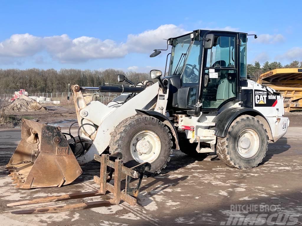 CAT 908M FORKS+BUCKET / Low Hours / CE Wielladers