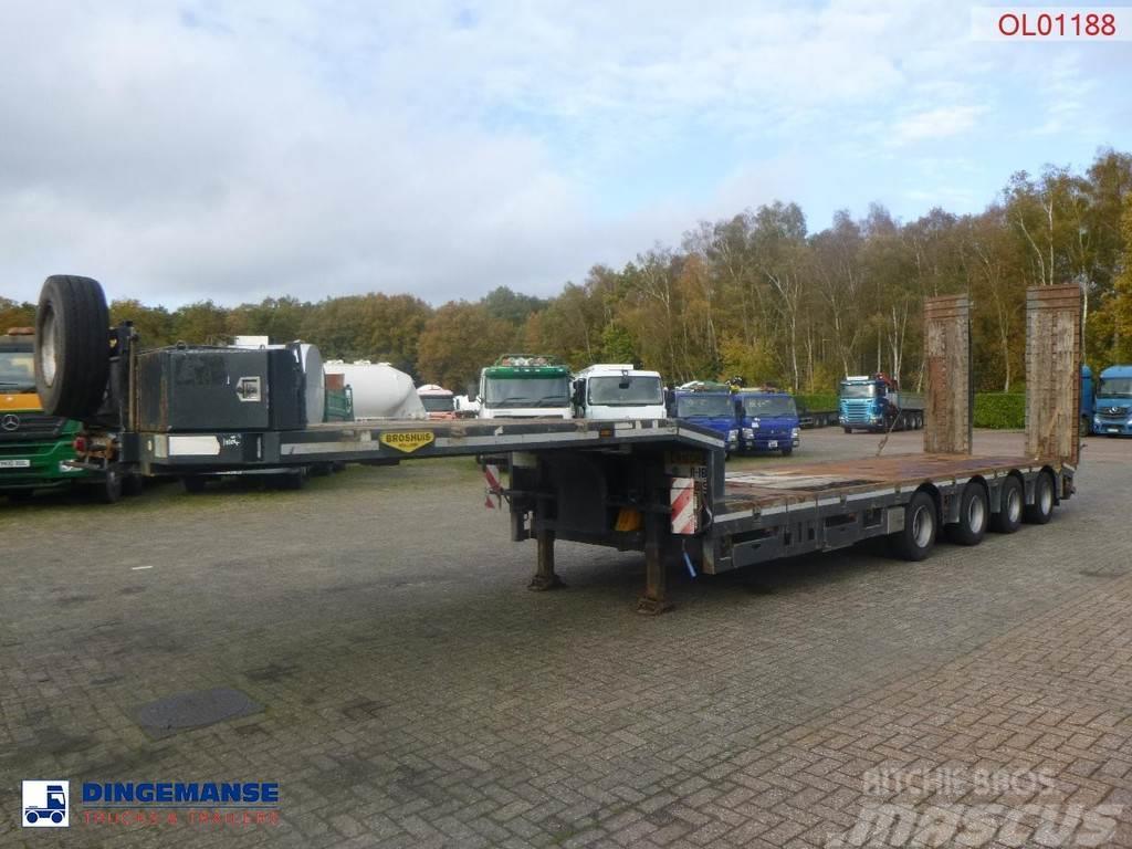 Broshuis 4-axle semi-lowbed trailer 71t + ramps + extendabl Diepladers