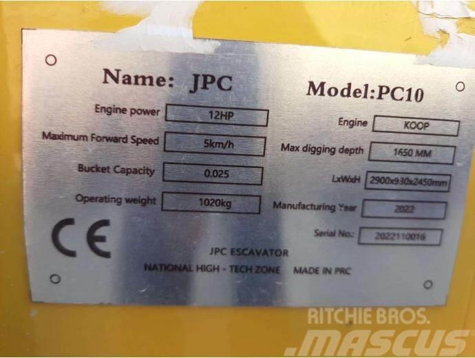 JPC PC-10 Minigraafmachines < 7t