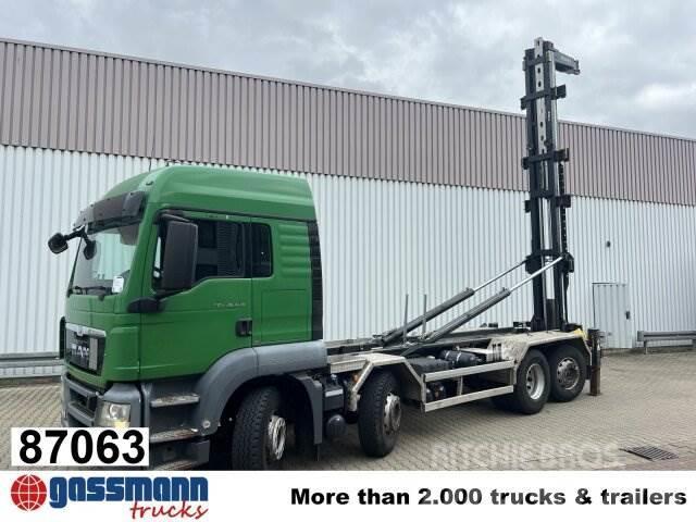 MAN TGS 35.440 8X2-6 BL, Retarder, 3x Lenkachse! Vrachtwagen met containersysteem
