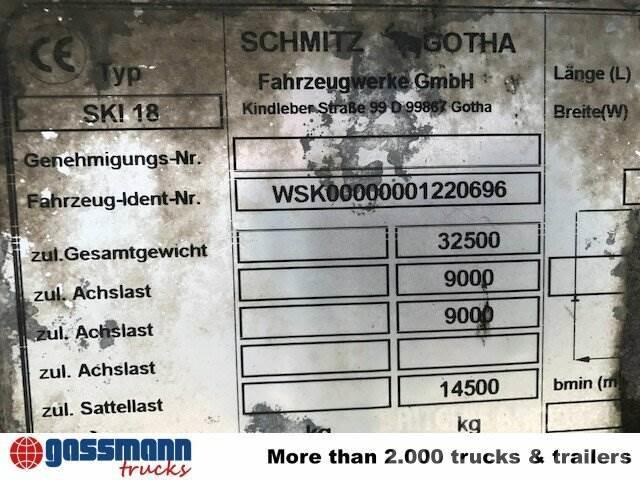 Schmitz SKI 18 SL06-7.2 Alumulde mit Stahlboden ca. 25m³ Kippers