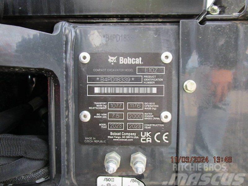 Bobcat E 10 Z Minigraafmachines < 7t