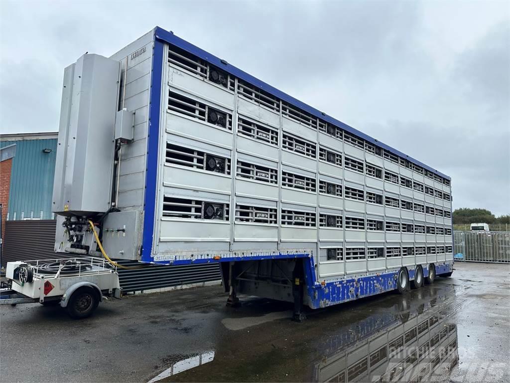 Pezzaioli 5-stock Grise trailer 5-stock Veetransport oplegger