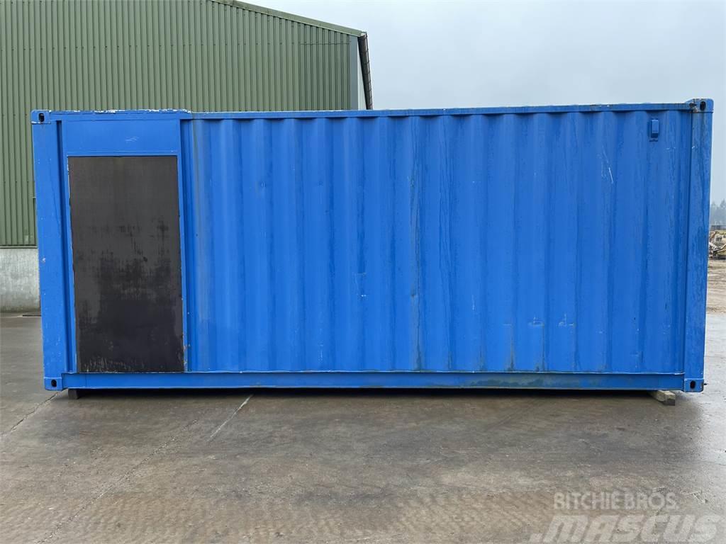  20FT container, isoleret med svalegang. Opslag containers