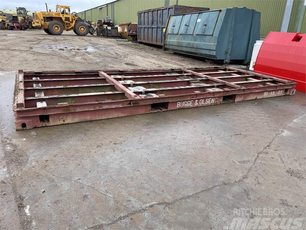  20FT flat med gaffellommer Opslag containers