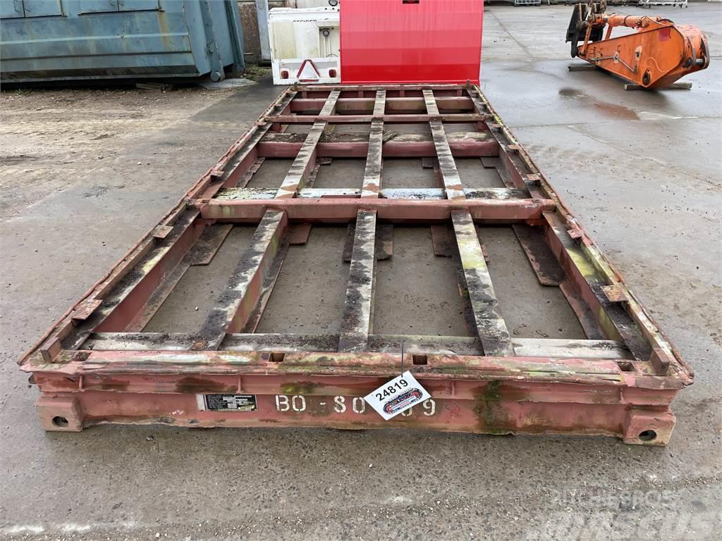  20FT flat med gaffellommer Opslag containers