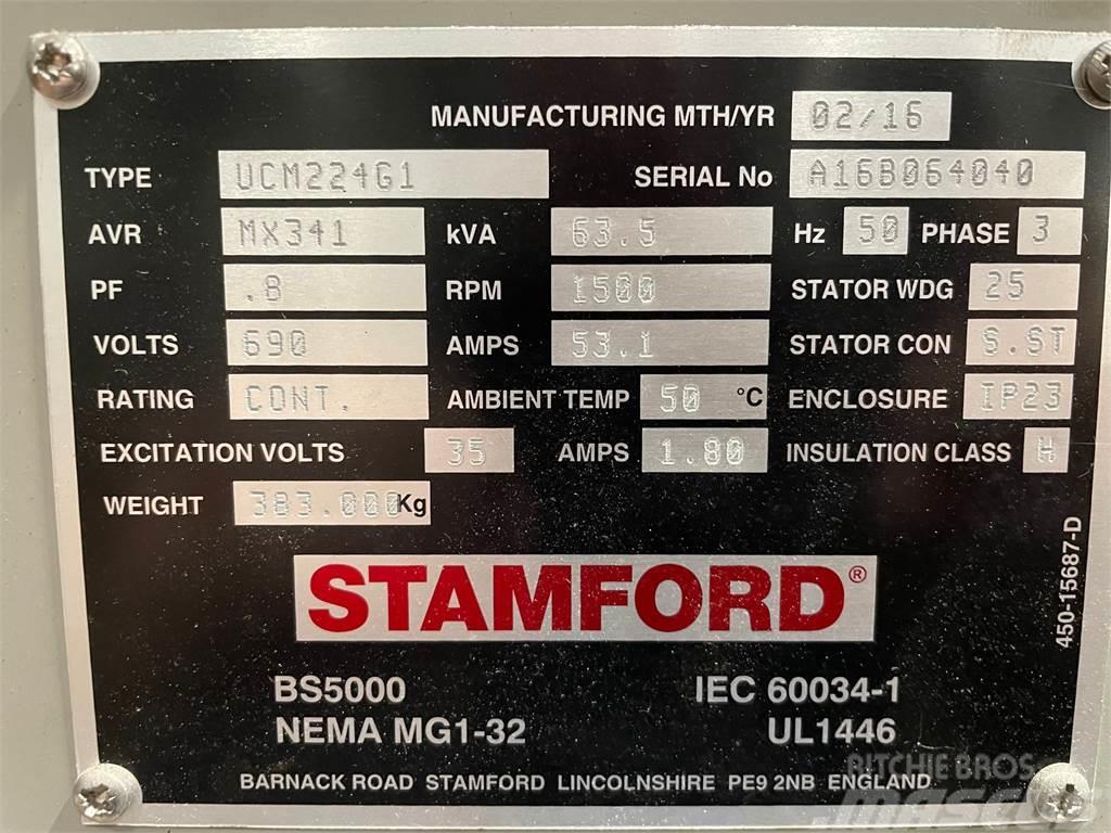  63.5 kva Stamford UCM224G1 generator (løs) Overige generatoren