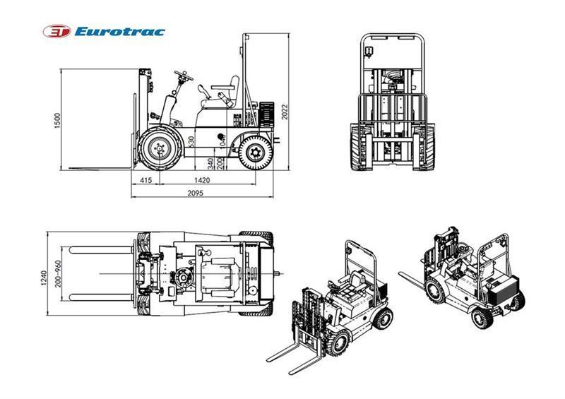  - - -  eurotrac  Agri 10 Diesel heftrucks