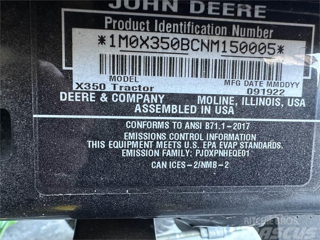 John Deere X350 Compacttrekkers