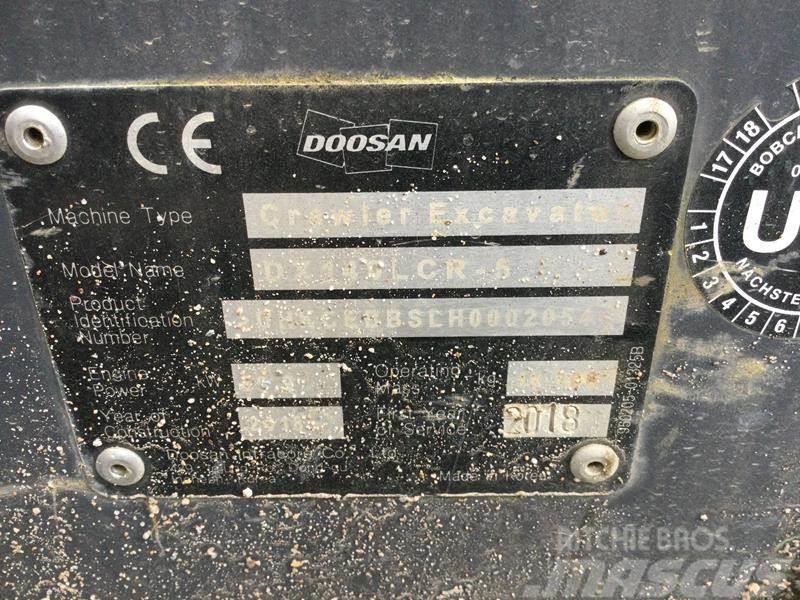 Doosan DX 140 LCR-5 Rupsgraafmachines