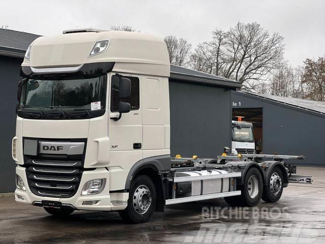 DAF XF 450 EU6 6x2 SDG Wechselfahrgestell Liftachse Chassis met cabine