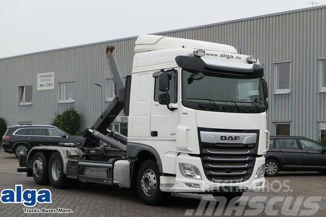 DAF XF 480 6x2, Meiller RS 21.70, Lenk-Lift-Achse Vrachtwagen met containersysteem