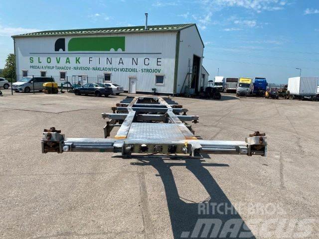 Fliegl trailer for containers galvanized frame vin 319 Diepladers