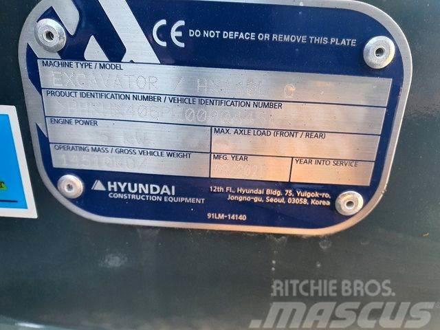 Hyundai HX140LC Rupsgraafmachines