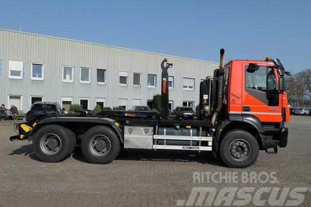 Iveco AD260T 6x4, Hiab XR21S51, 500PS, Kurzer Radstand Vrachtwagen met containersysteem