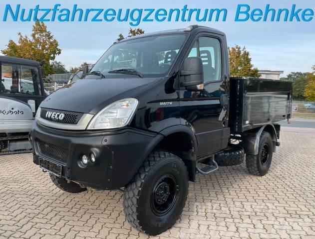 Iveco Daily 35S17 W 4x4 + Untersetzung/ Diff-Sperre Bestelwagens met open laadbak