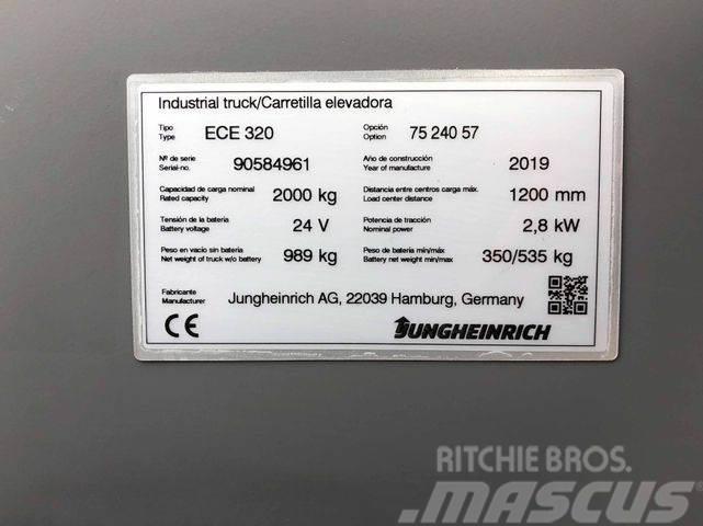 Jungheinrich ECE 320 - 2400MM GABELN - NUR 276 STD. Anders