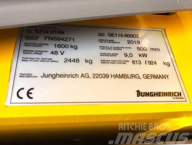 Jungheinrich EFG216k - 6 M HUBHÖHE - BATTERIE 84% -NEUWERTIG Heftrucks overige