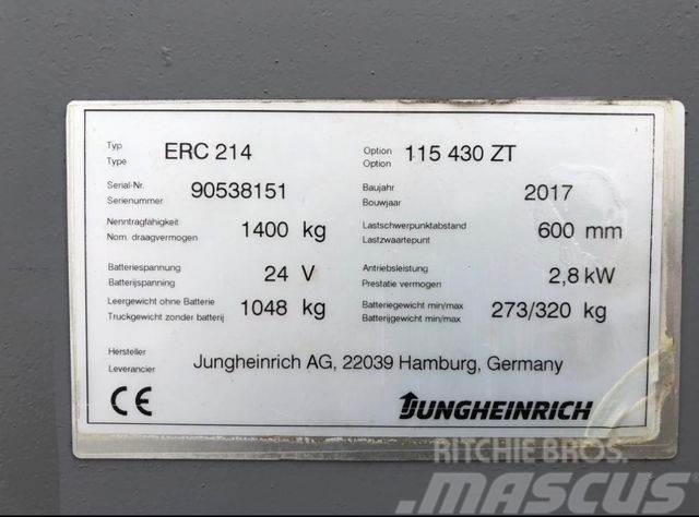 Jungheinrich ERC 214 - 4300MM HUB - 1400KG - NEUWERTIG Orderpicker voor hoog niveau