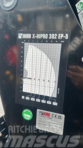  Kran HIAB X-HiPro 302 EP-5 Vlakke laadvloer met kraan