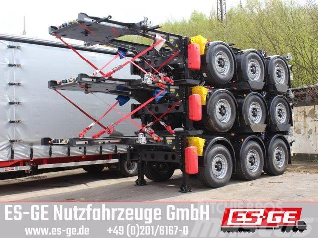 Krone 3-Achs-Containerchassis 20&apos; Diepladers