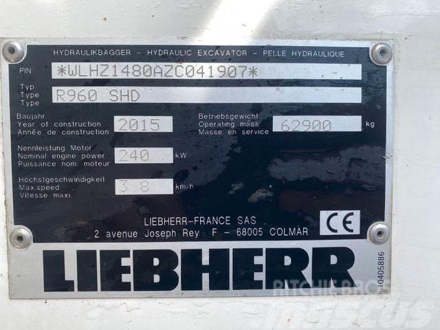 Liebherr R960 SHD ** BJ. 2015* 10.000H/Klima/ZSA/TOP Zust Rupsgraafmachines