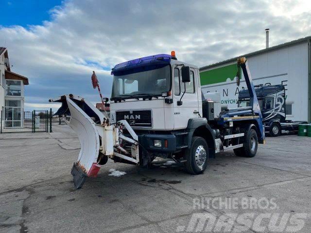MAN 19.293 4X4 snowplow, for containers vin 491 Veegwagens