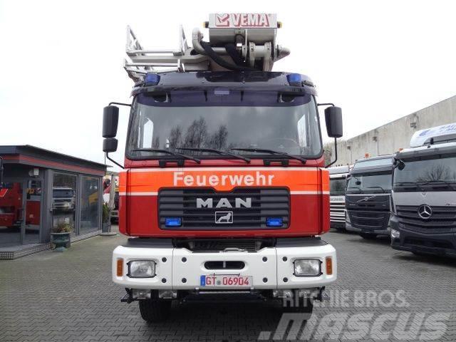 MAN FE410 6X6/ Vema Lift 32 Meter/ Feuerwehr Auto hoogwerkers