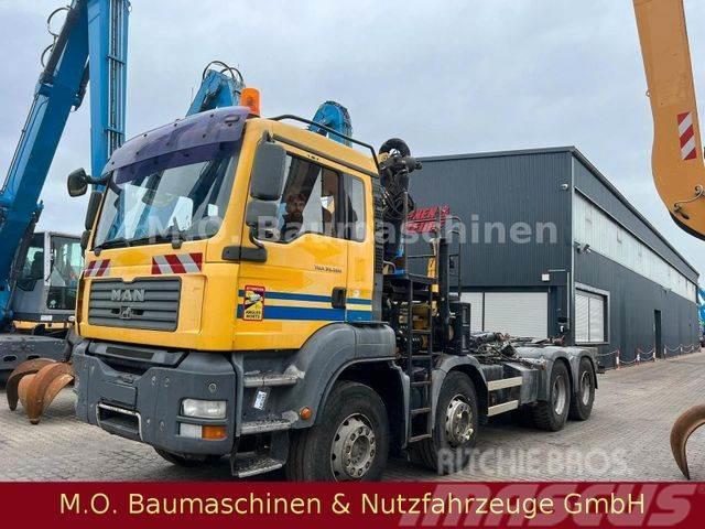 MAN TGA 35.360 / 8x4 / Palfinger PK 16502 / Funk / Vrachtwagen met containersysteem