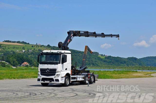 Mercedes-Benz Actros 2545 * HIAB 244 EP-5HIPRO/FUNK * TOP Vrachtwagen met containersysteem
