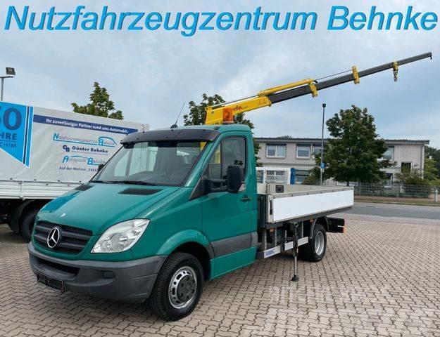Mercedes-Benz Sprinter 519 CDI Pritsche / Hyva Kran 4,2m=600kg Vlakke laadvloer met kraan