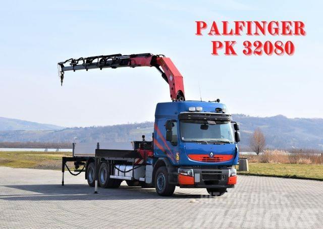 Renault Premium 410* PRITSCHE 6,50m *PK 32080/FUNK* TOP Vlakke laadvloer met kraan