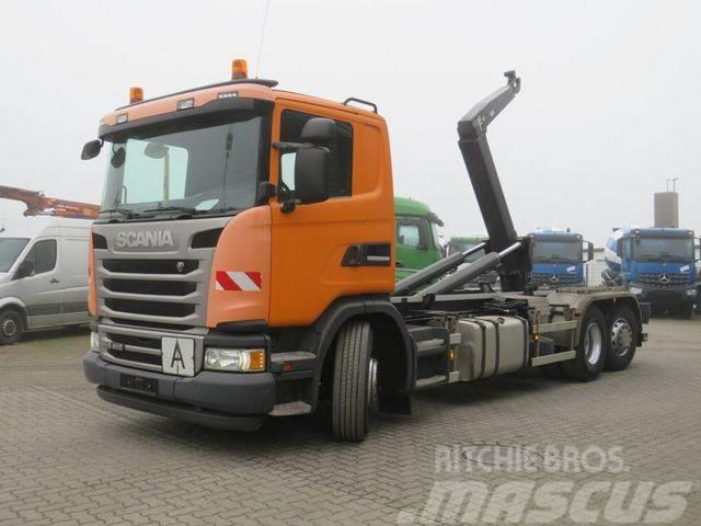 Scania G 410 LB 6x2*4HNA Abrollkipper Lift+Lenkachse 28 Vrachtwagen met containersysteem