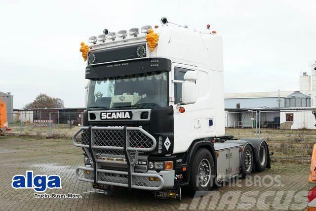 Scania R 164 6x2, V8, Hydraulik, ADR, Klima,Lampenbügel Trekkers