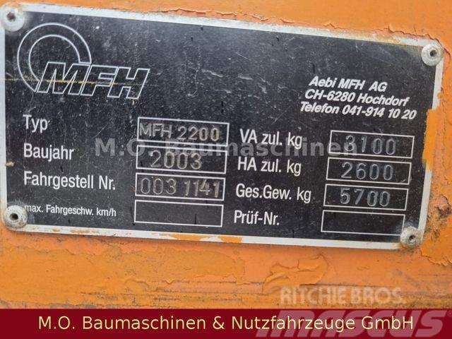 Schmidt AEBI Bougie MFH 2200 / Kehrmaschine / Veegwagens